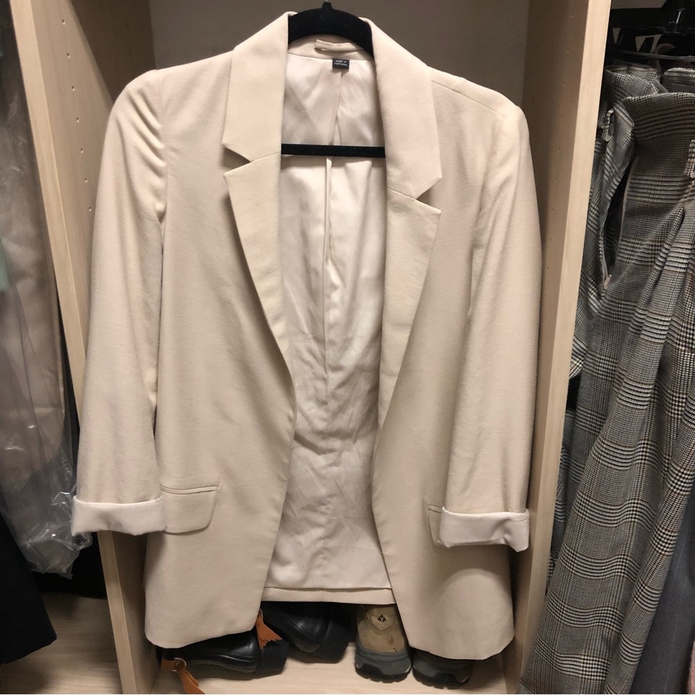 AllSaints Aleida blazer in Stone